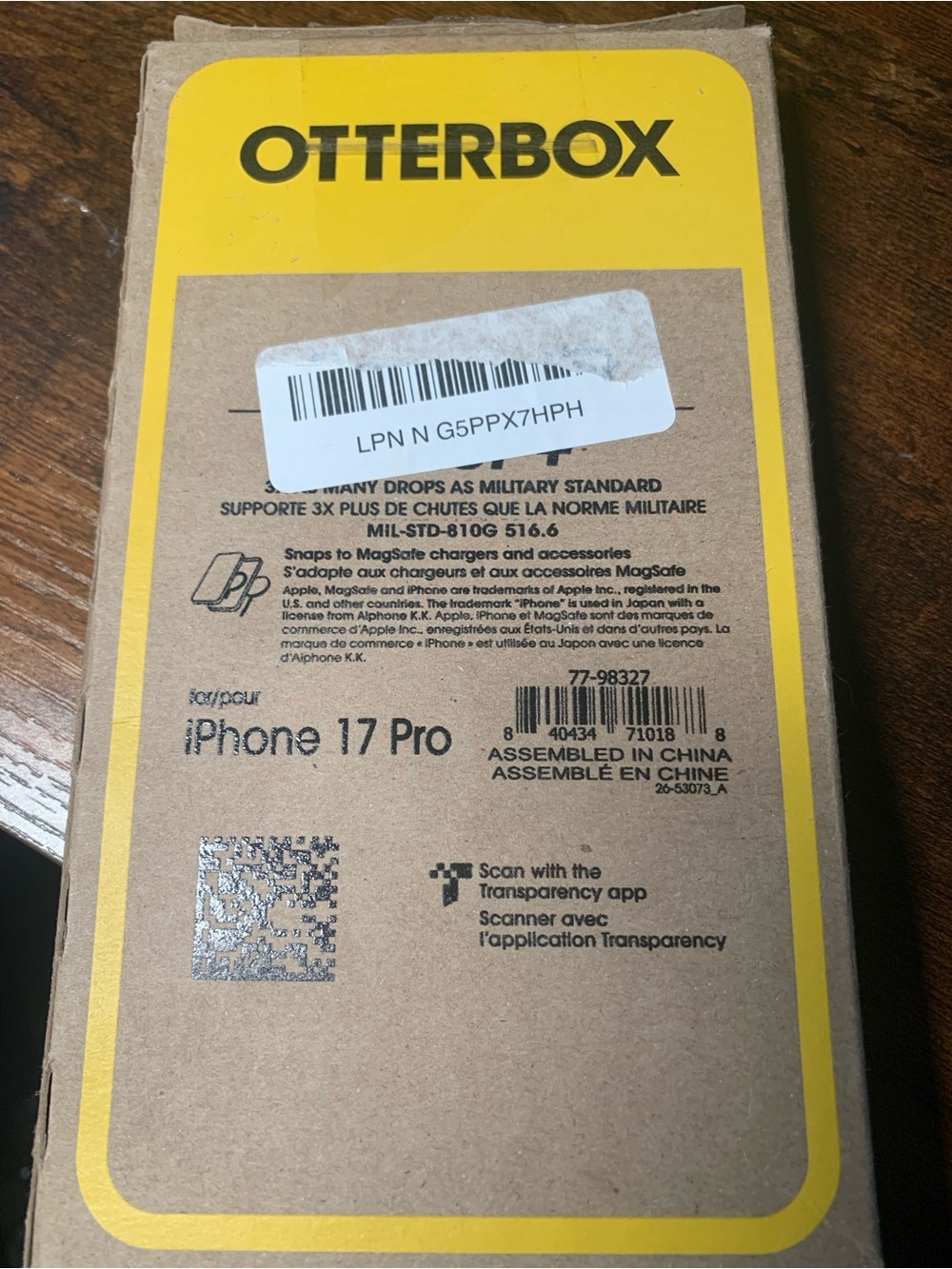 OtterBox iPhone 17 Pro Protective Case - Black